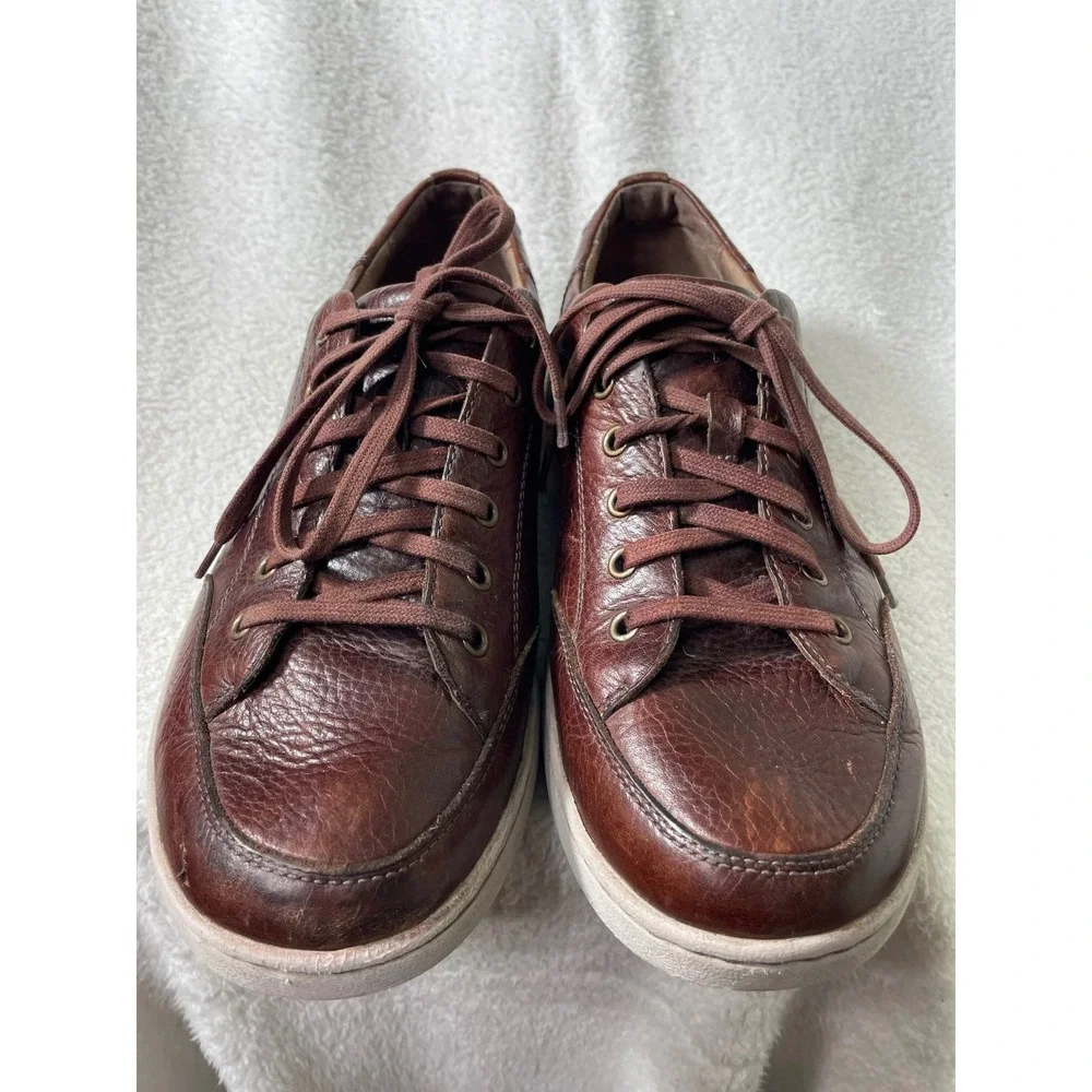 Dansko Mens Vaughn Brown Leather Lace Up Sneaker Casual Comfort Shoe EU 44 US 11